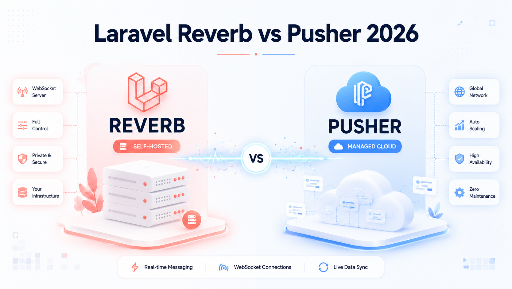 Laravel Reverb vs Pusher: Choosing the Right Real-Time WebSocket Stack for SaaS in 2026
