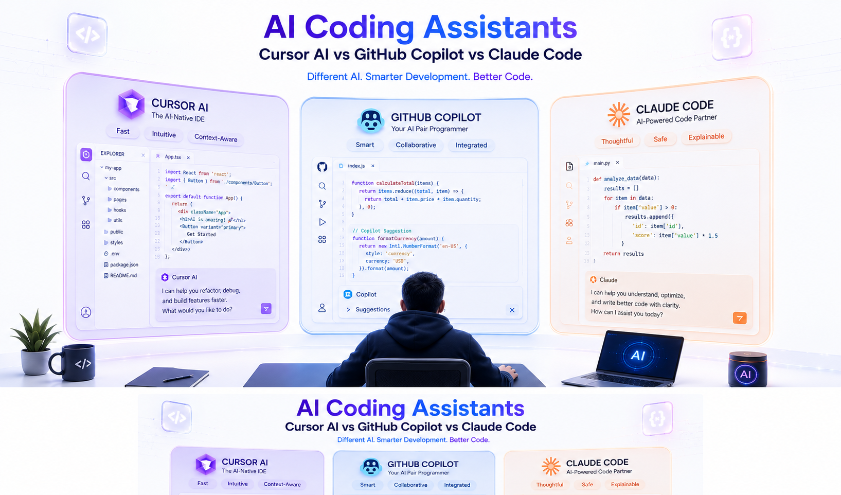 Cursor AI vs GitHub Copilot vs Claude Code: Best AI Coding Assistant in 2026