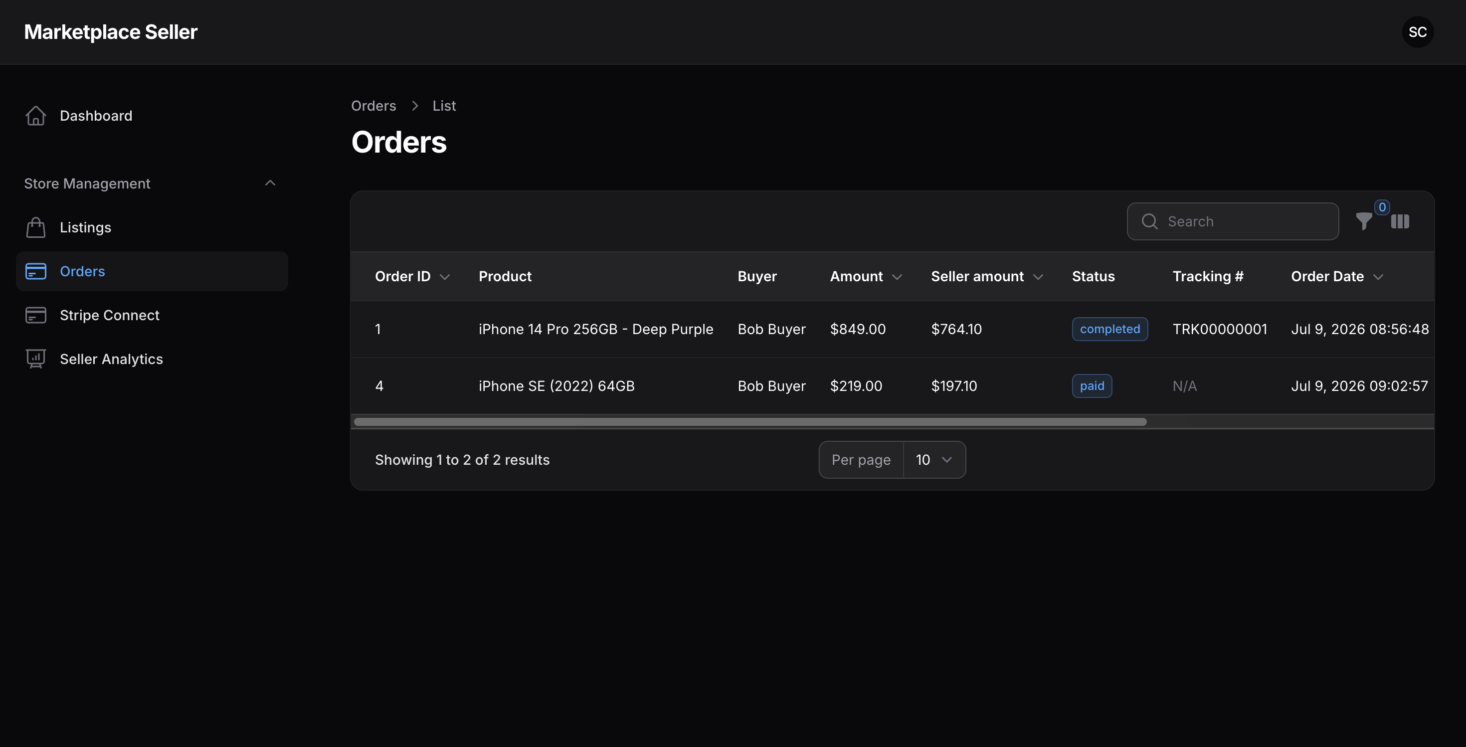 Chat Marketplace