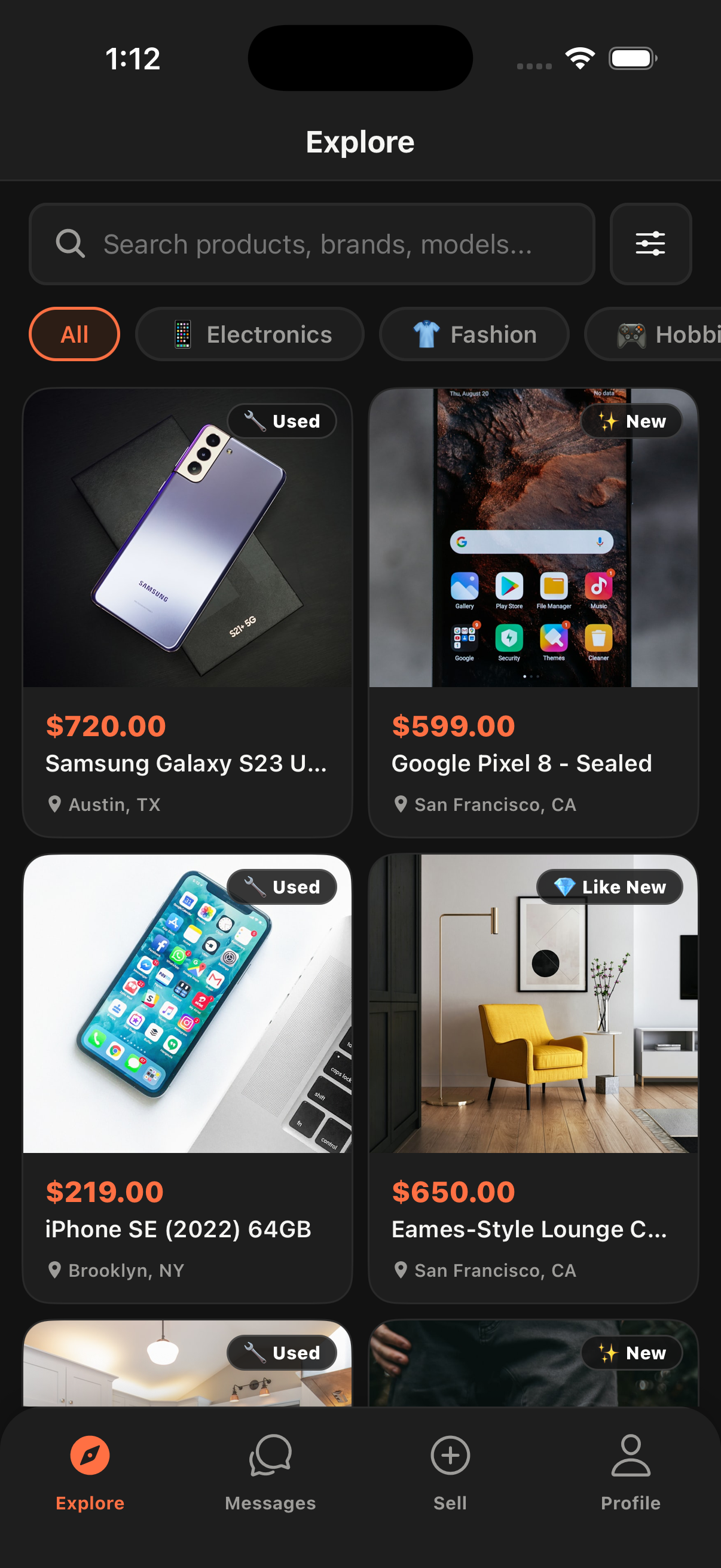 Chat Marketplace App