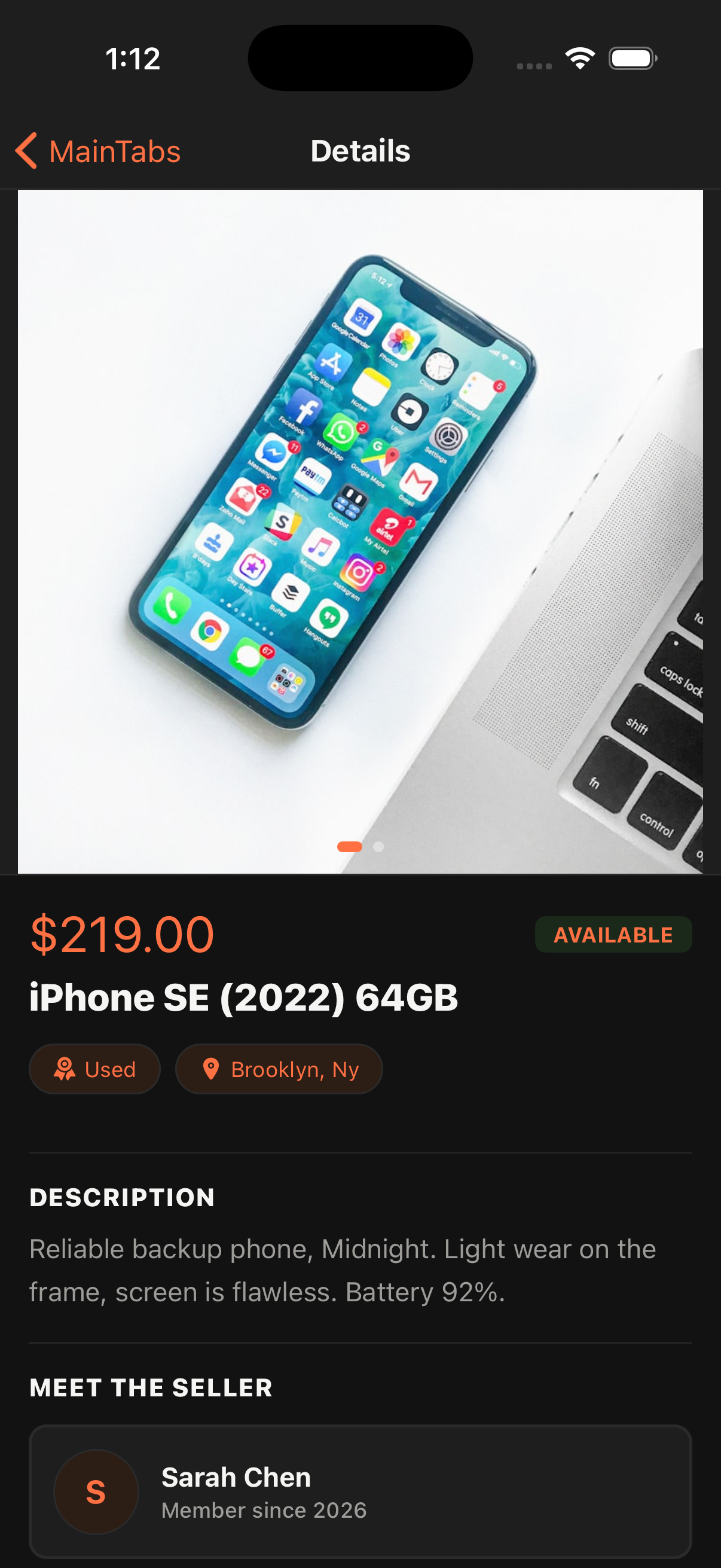 Chat Marketplace App