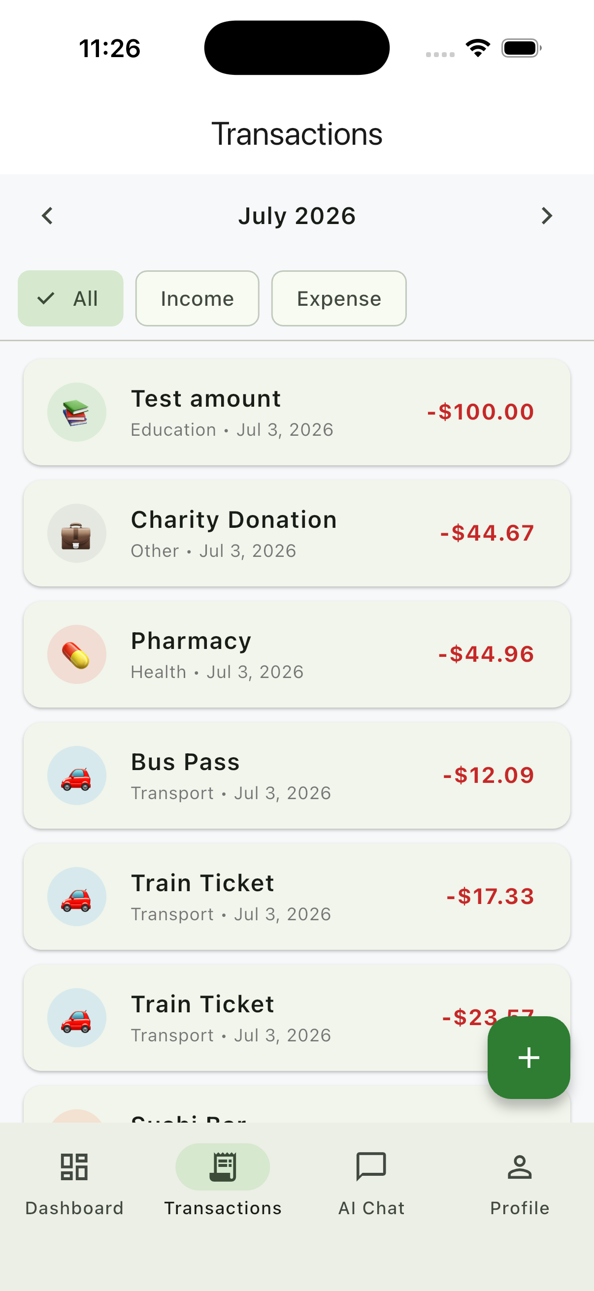 AI-Powered Personal Finance Tracker