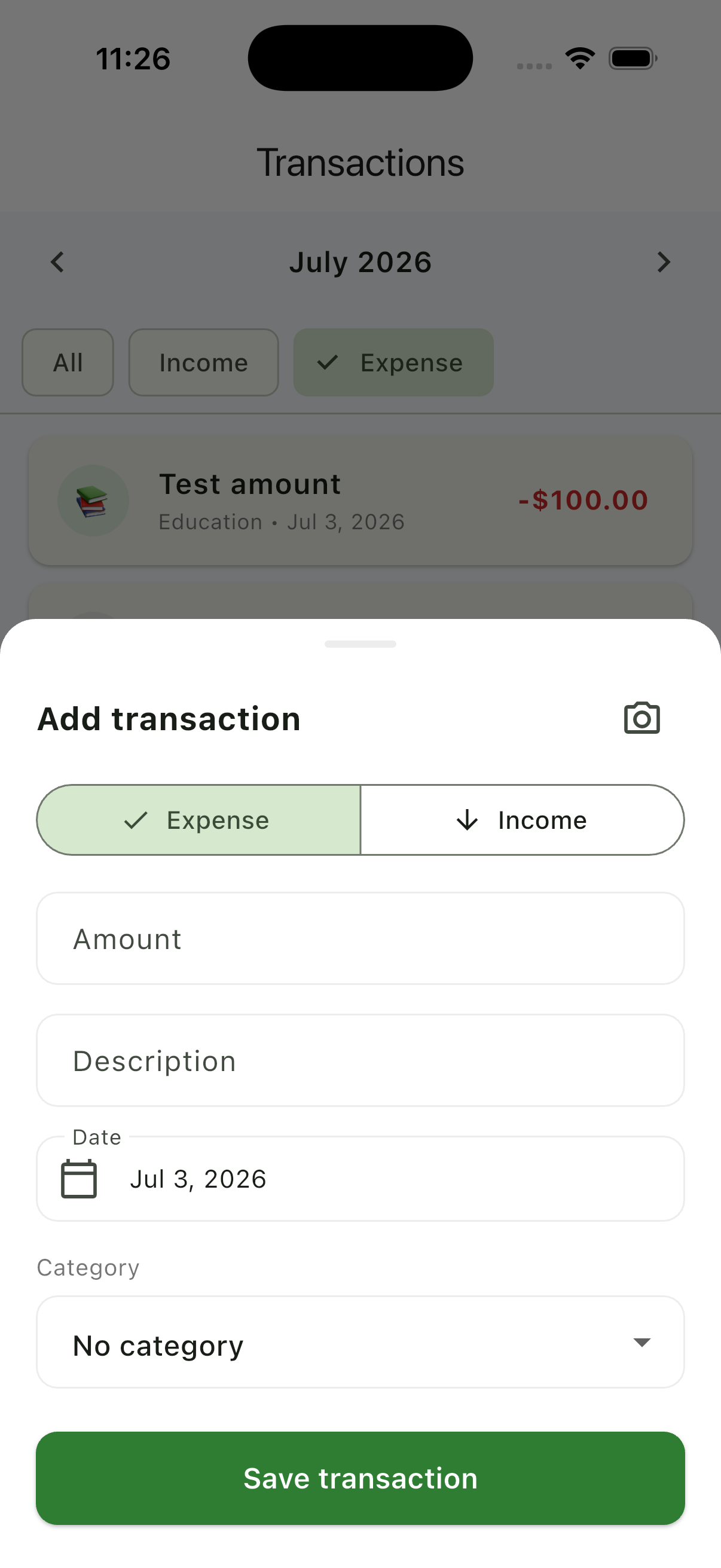 AI-Powered Personal Finance Tracker