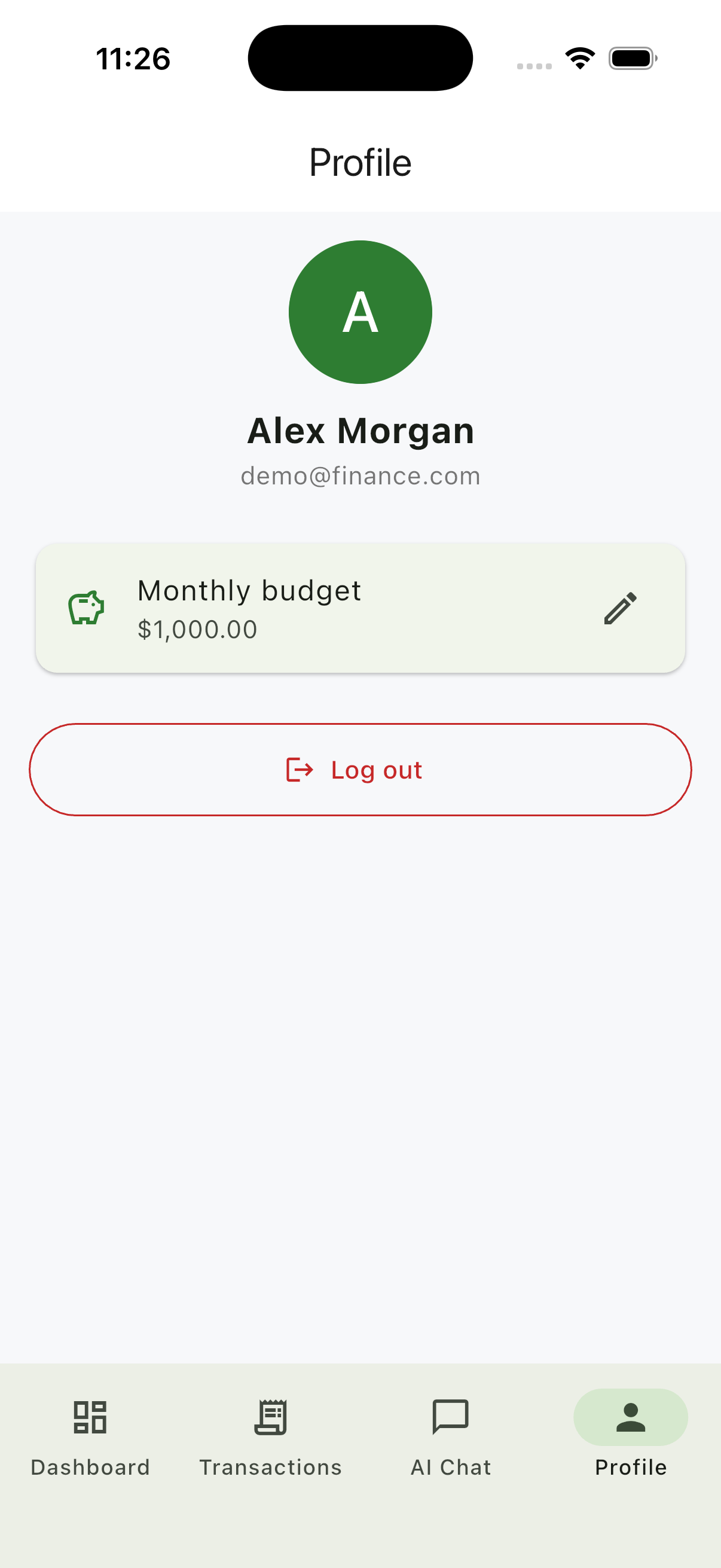 AI-Powered Personal Finance Tracker