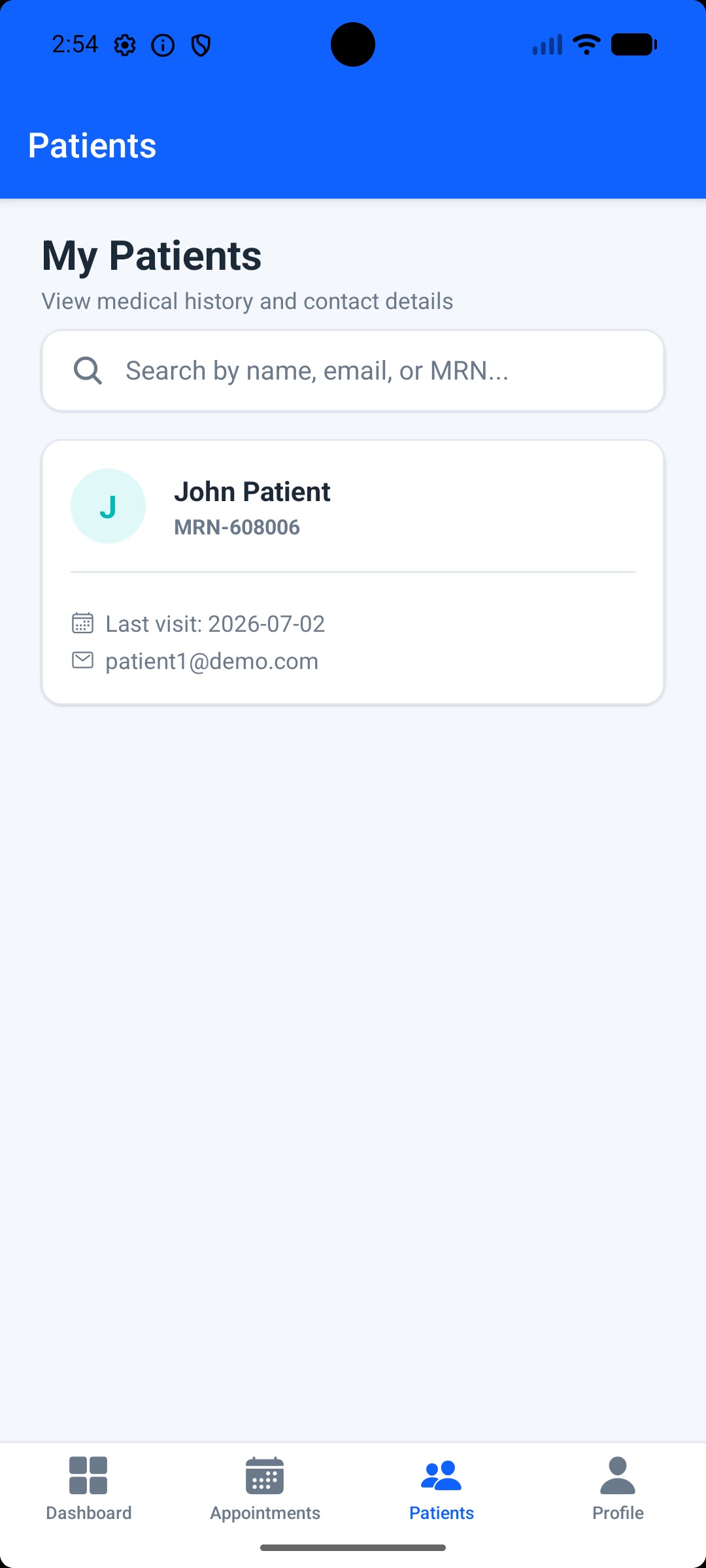 Telemedicine Appointment & Virtual Healthcare Platform