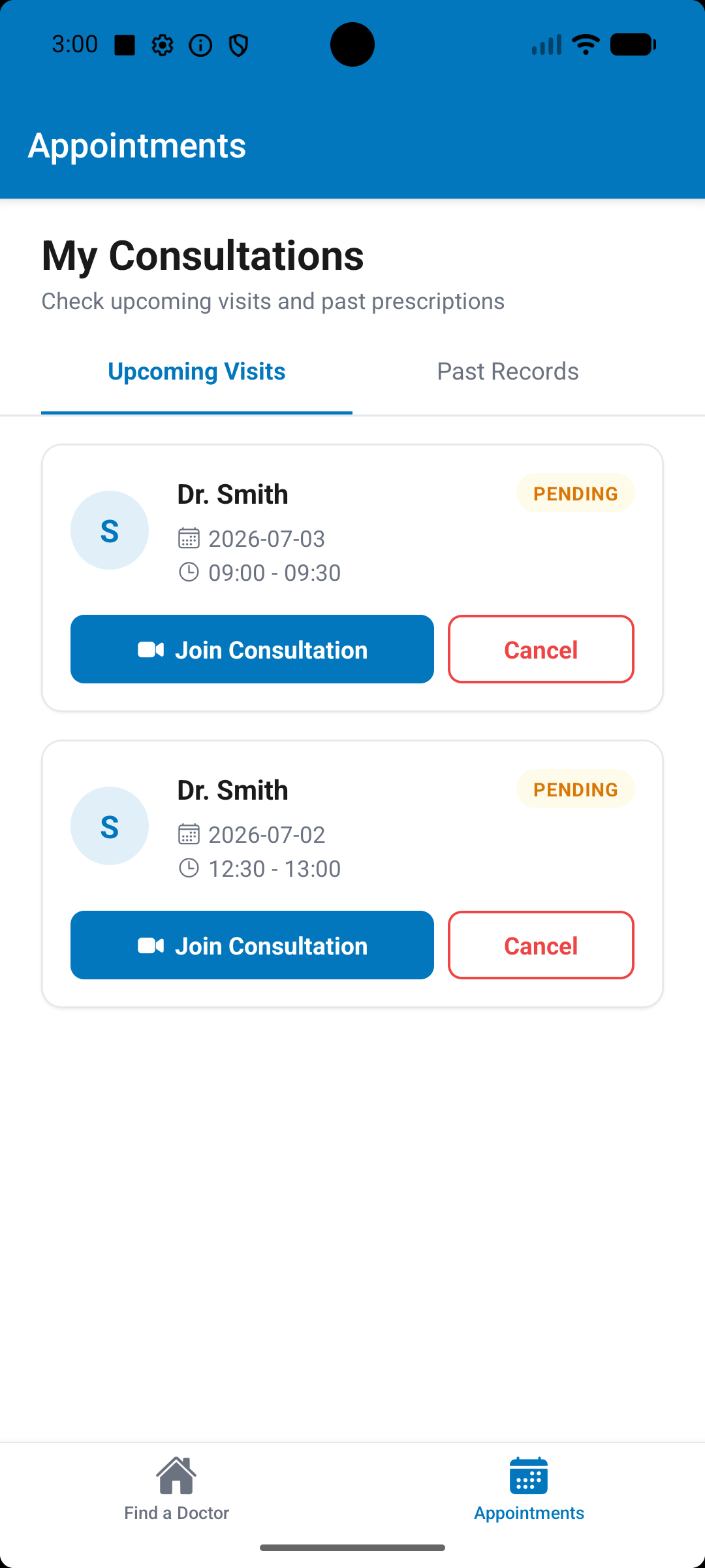 Telemedicine Appointment & Virtual Healthcare Platform