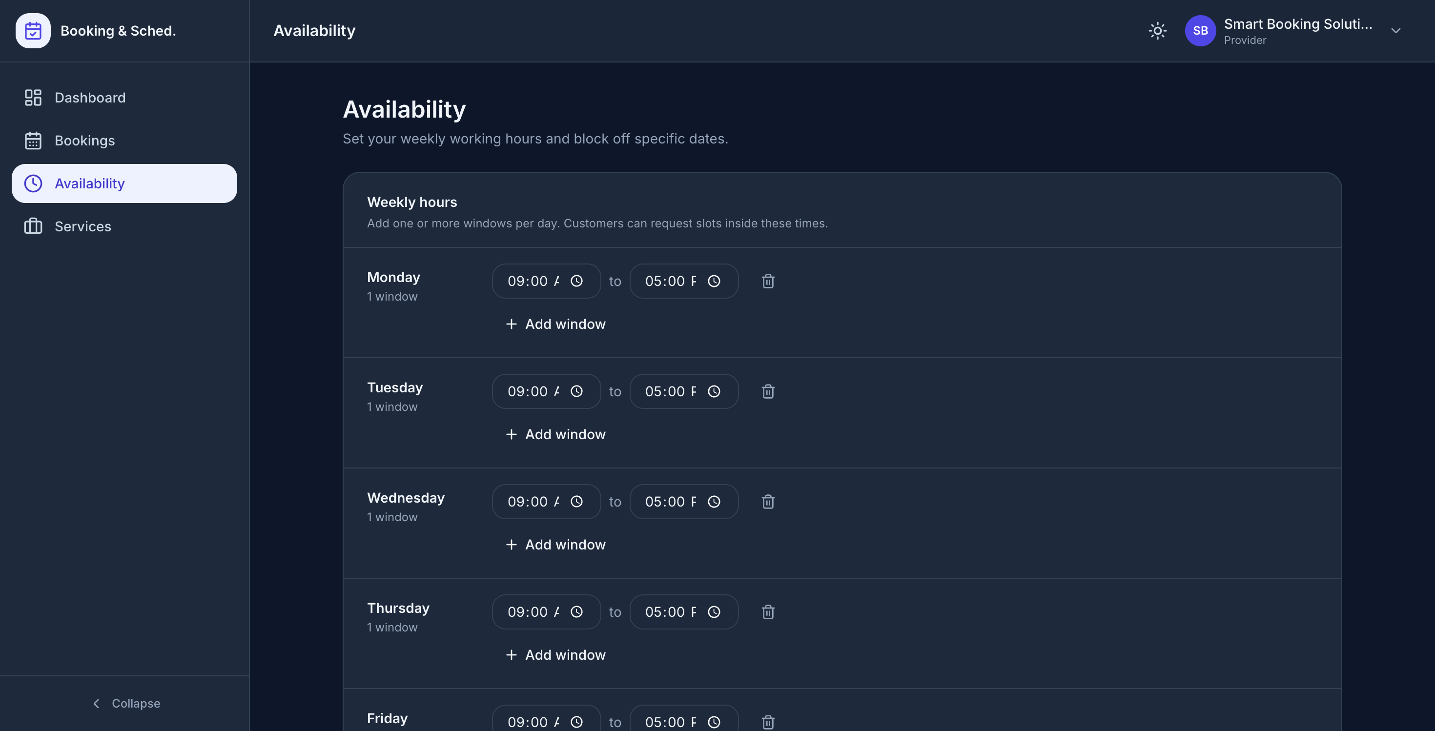 Booking & Scheduling Platform