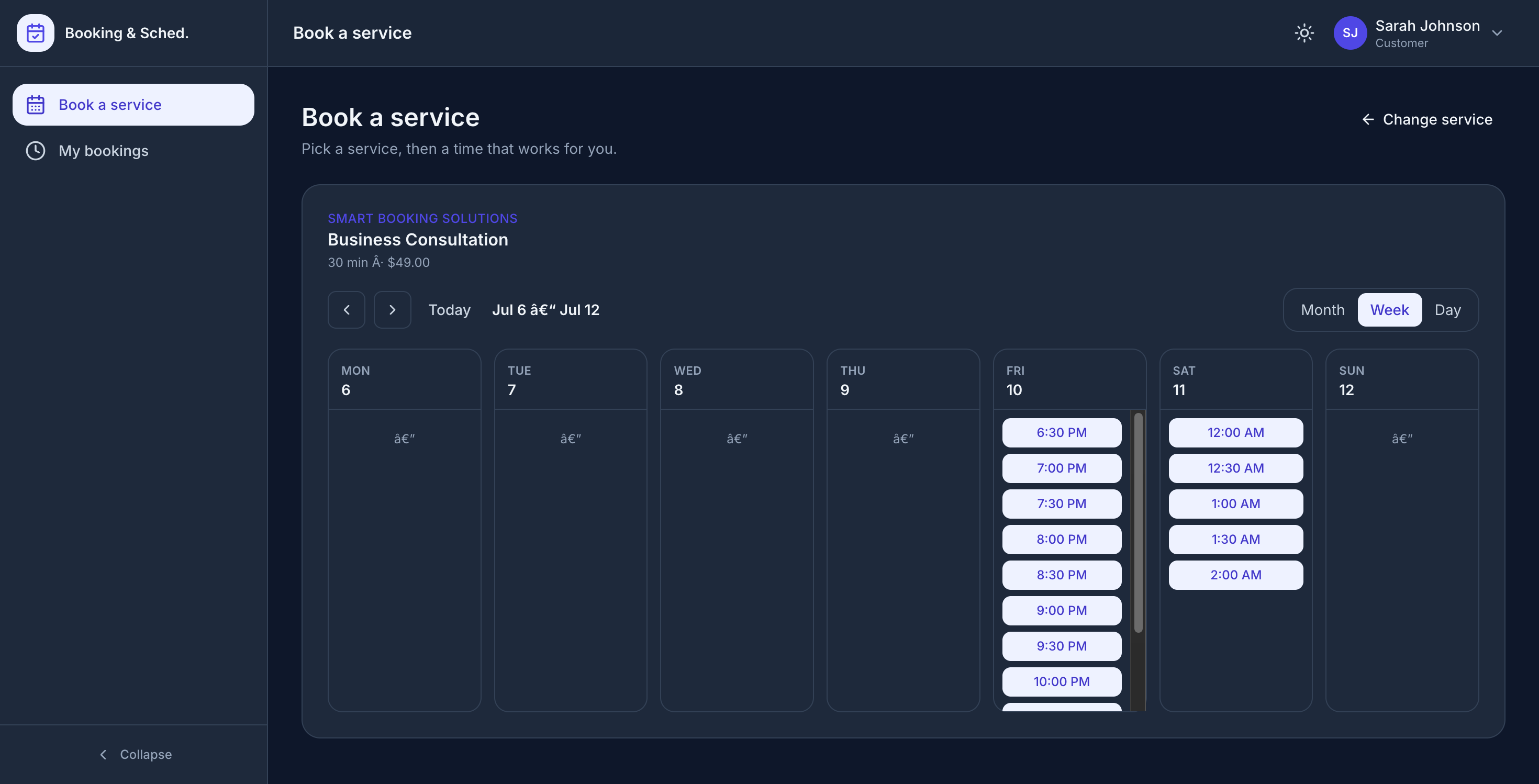 Booking & Scheduling Platform