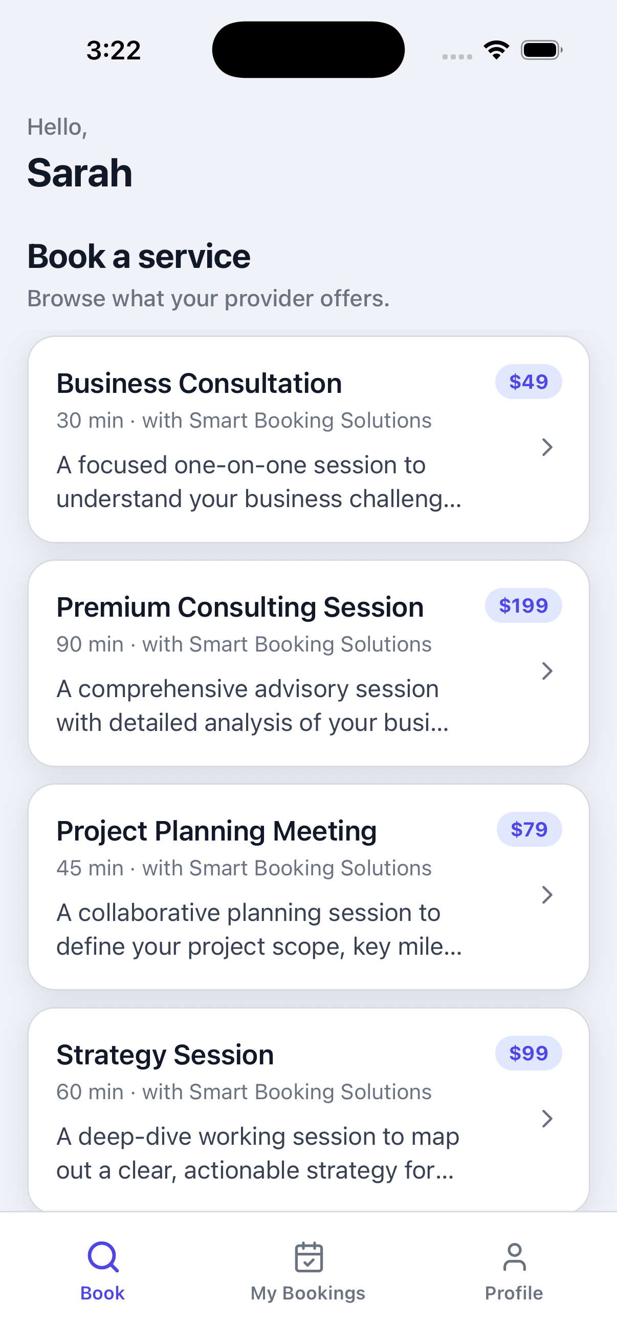 Booking Mobile App