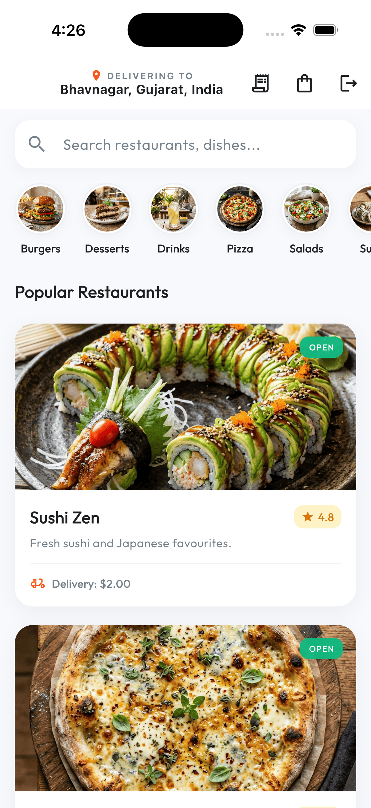 FoodDash Customer & Rider Apps