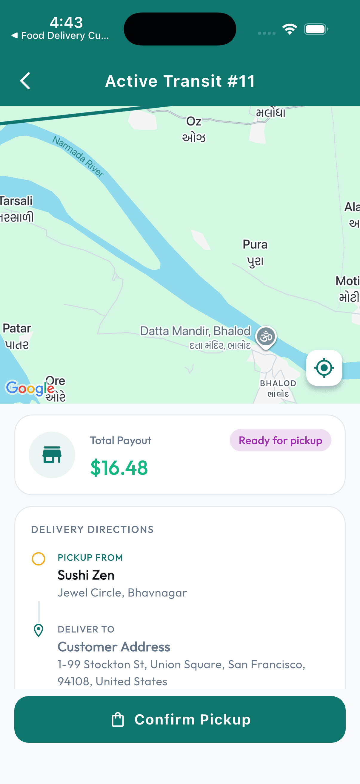 FoodDash Customer & Rider Apps