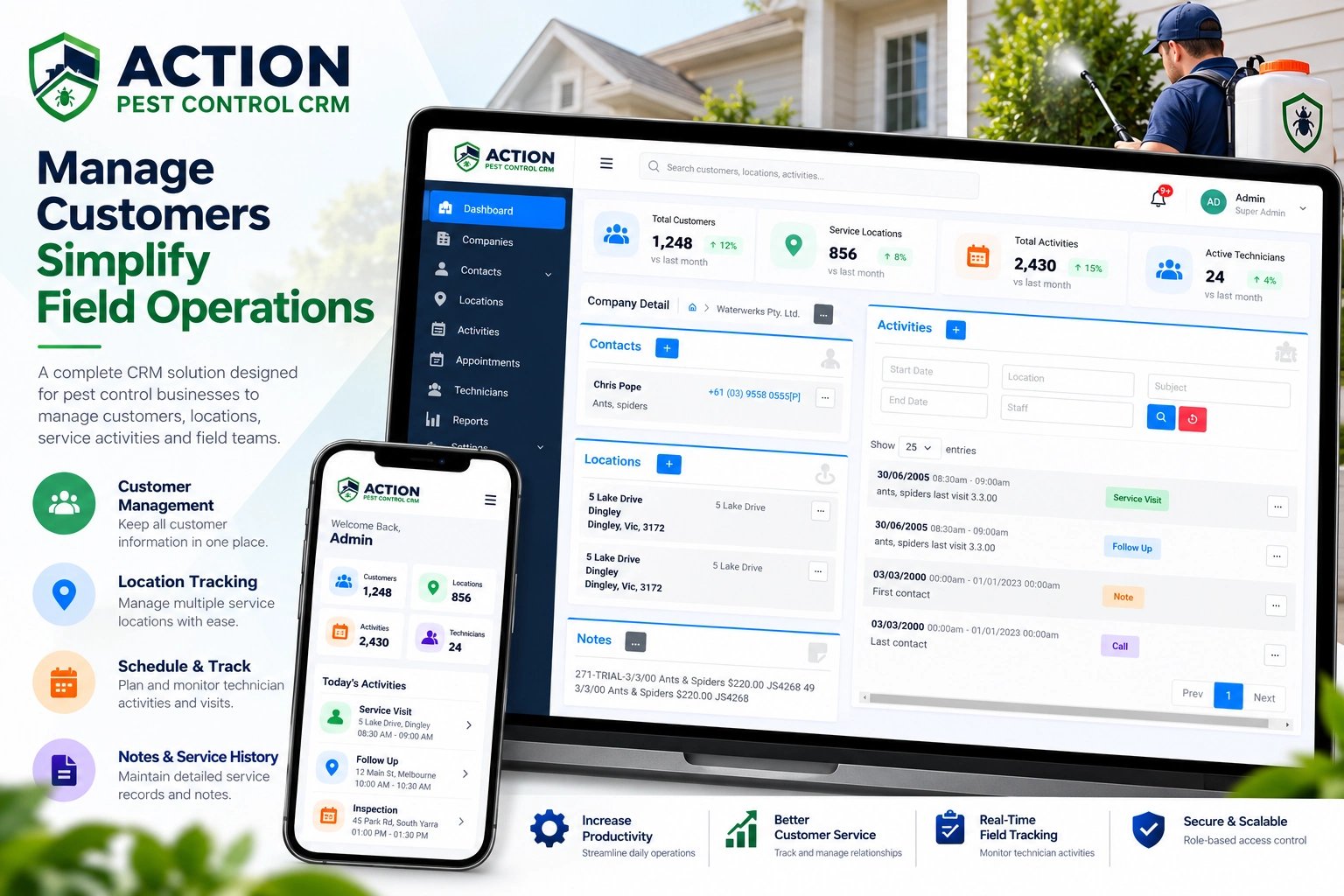 Action Pest Control CRM